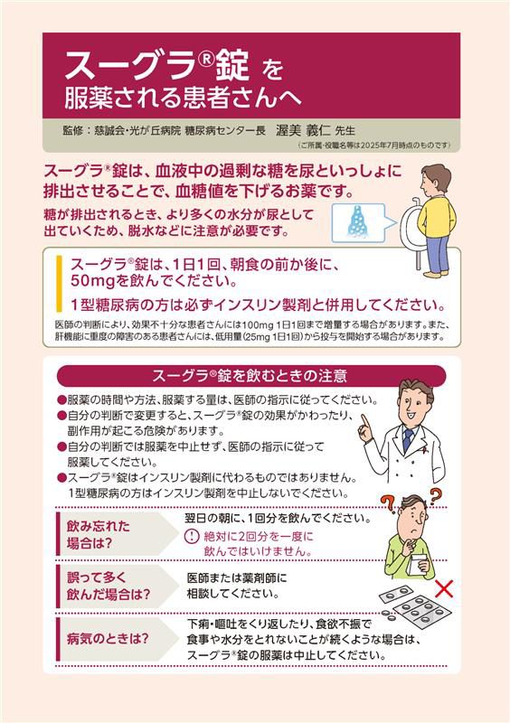 スーグラ錠を服薬される患者さんへ