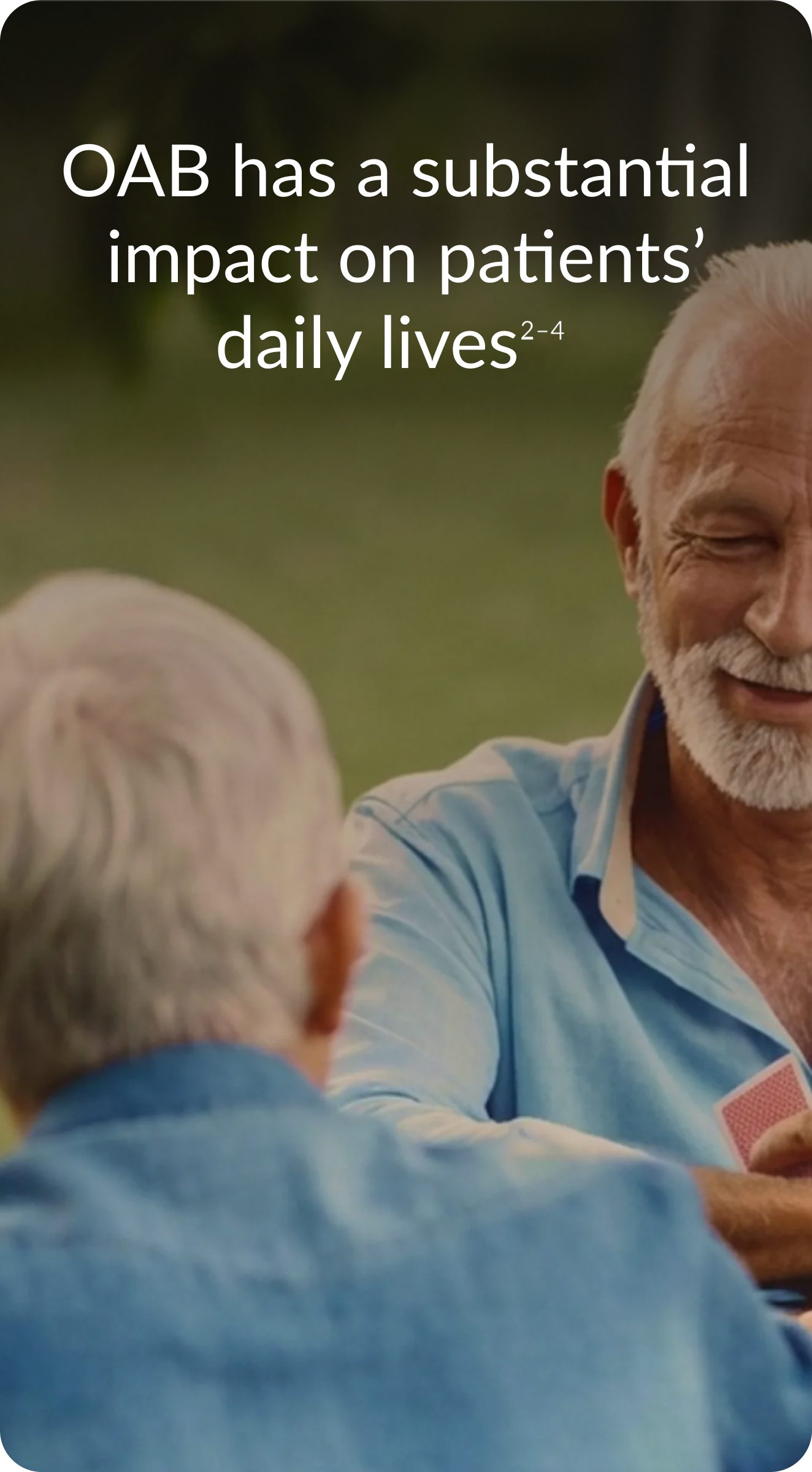 OAB has a substantial impact on patients’ daily lives