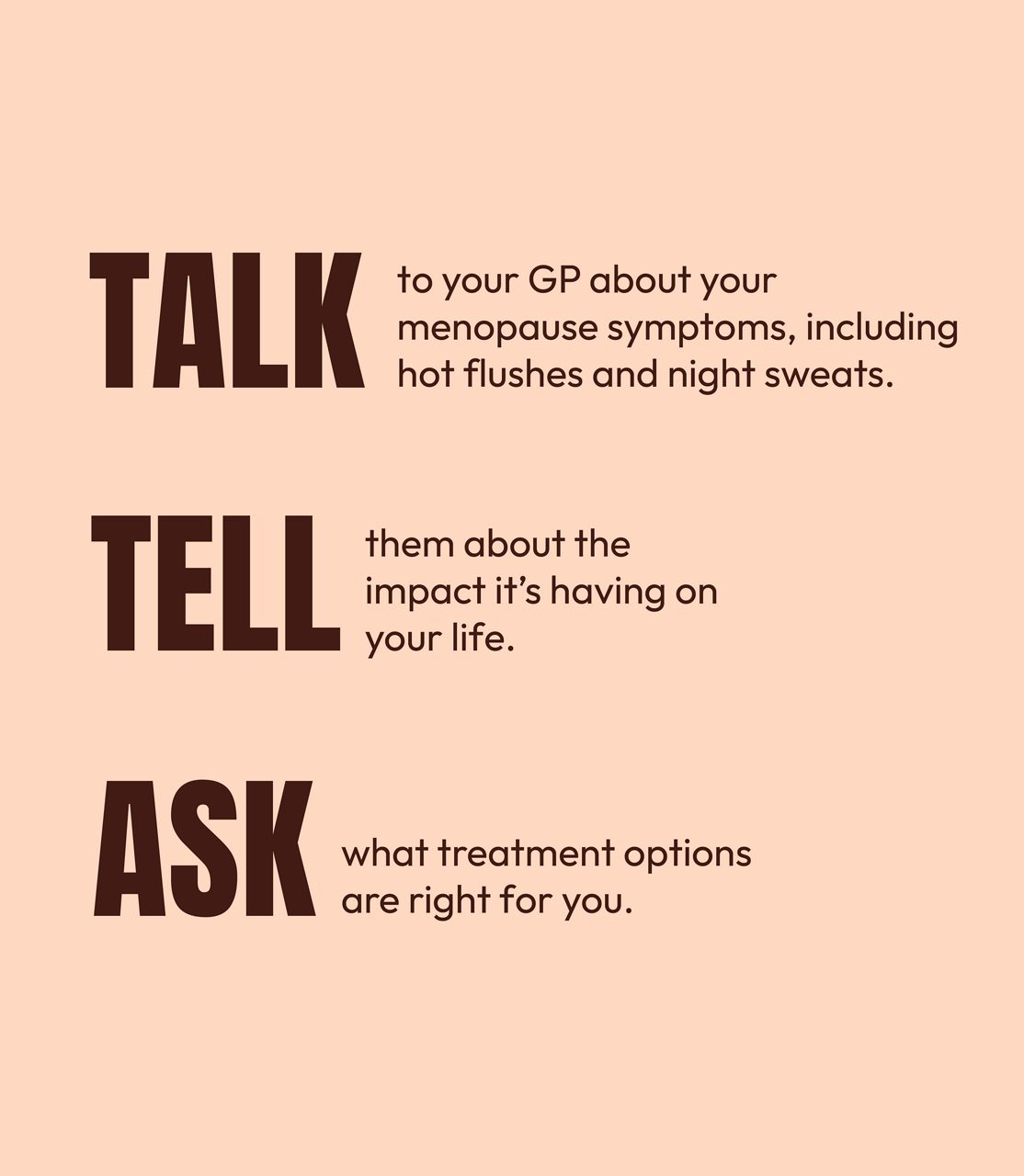 The hot flushes and night sweats you’re experiencing are called VMS, or Vasomotor Symptoms, due to menopause¹