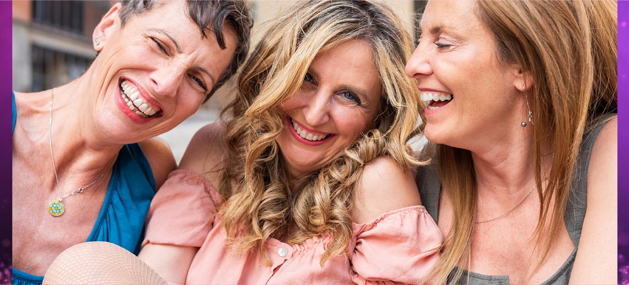 Woman listening to another woman