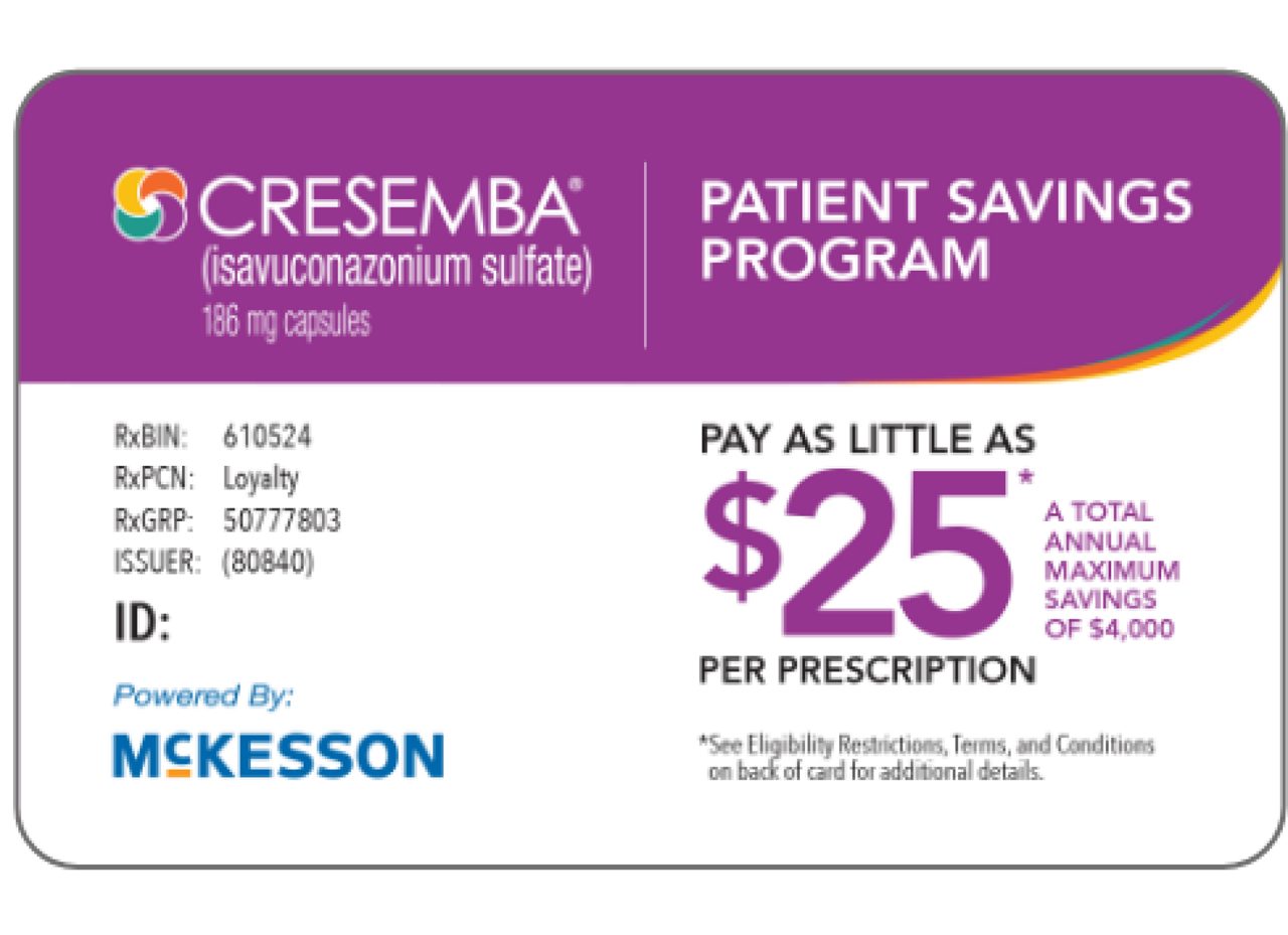 Copay Savings Card for CRESEMBA