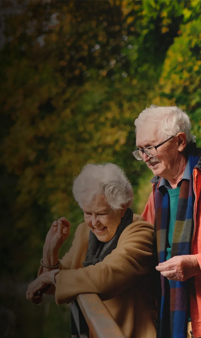 elderly banner mobile