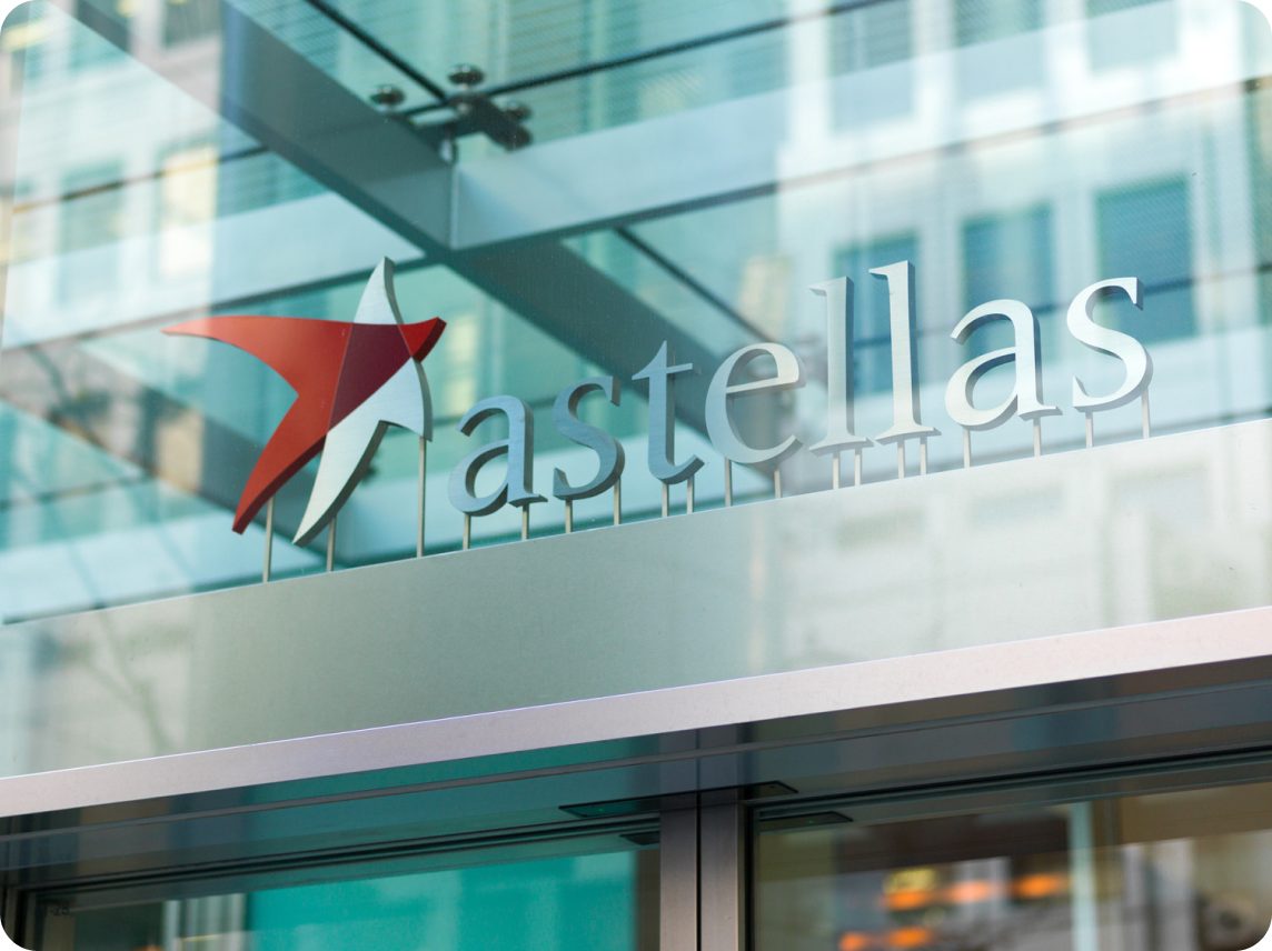 Exterior view of Astellas’ Tokyo headquarters, home to a global life sciences company shaping healthcare worldwide.