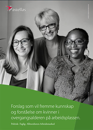 Forslag som vil fremme kunnskap og forståelse om kvinner i overgangsalderen på arbeidsplassen. Politisk – Faglig – Allmennheten – Arbeidsmarked