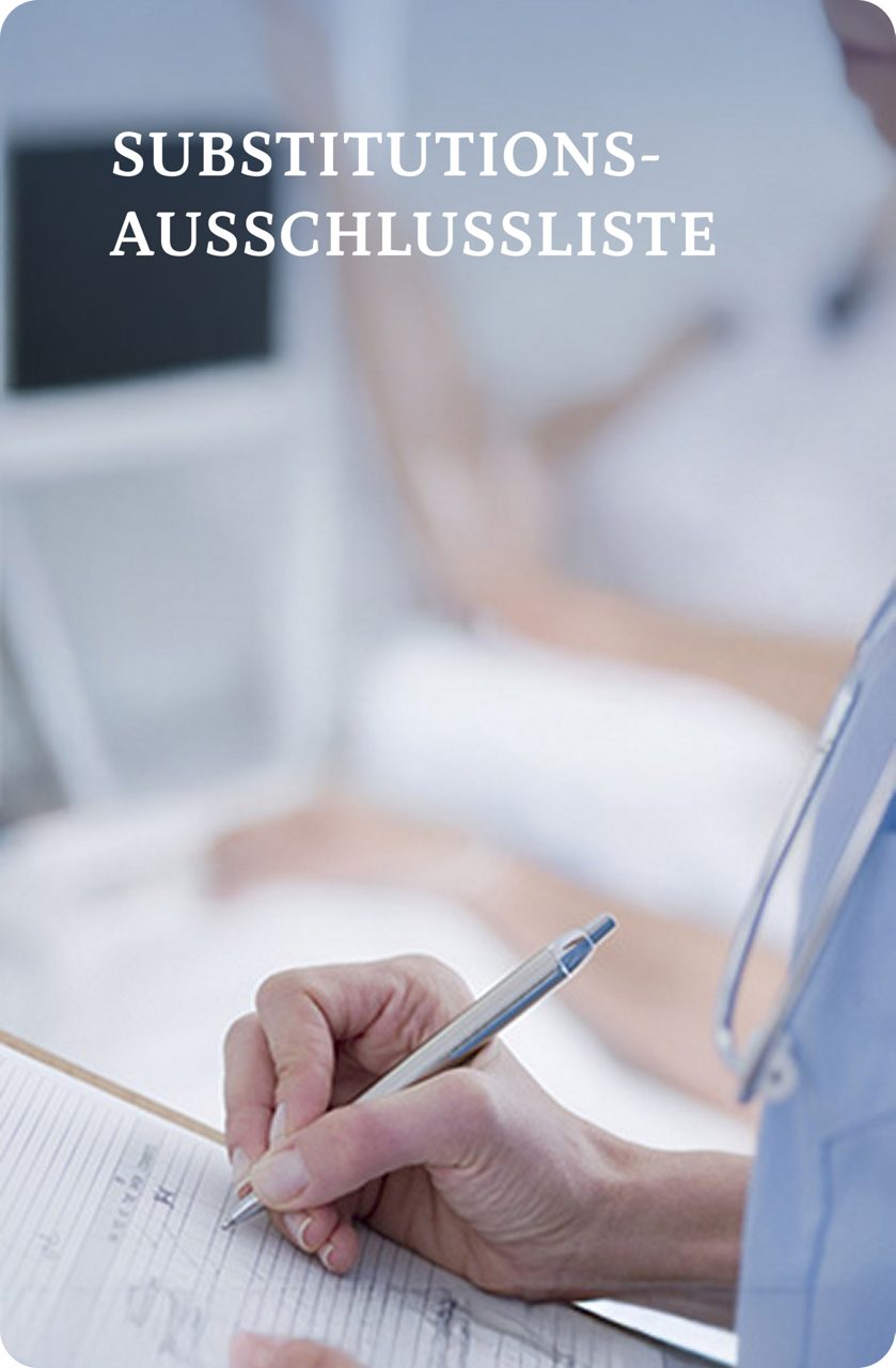 SUBSTITUTIONSAUSSCHLUSSLISTE