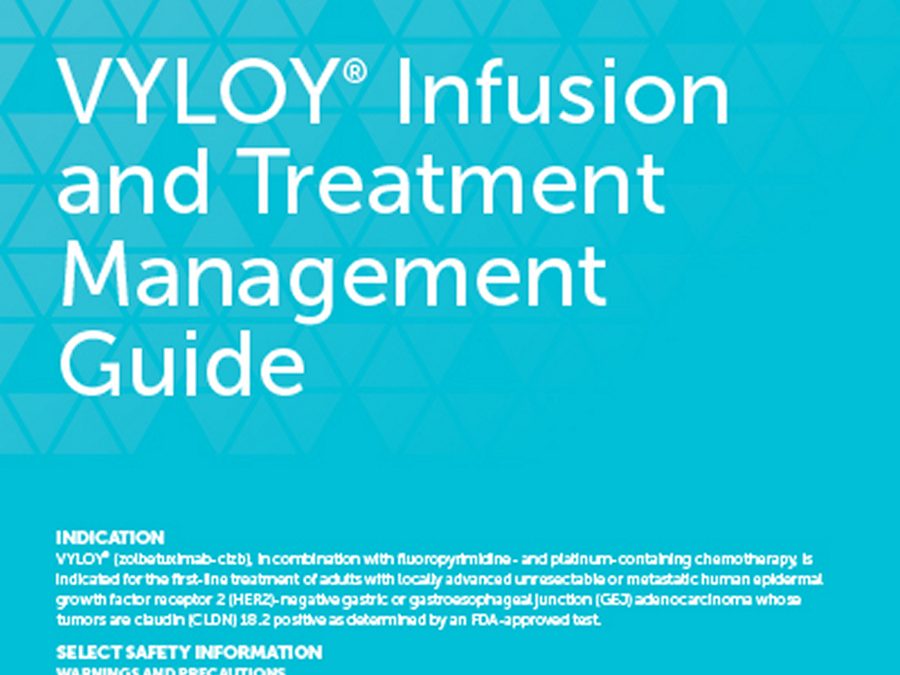 Picture of the VYLOY Infusion and Treatment Management Guide for download
