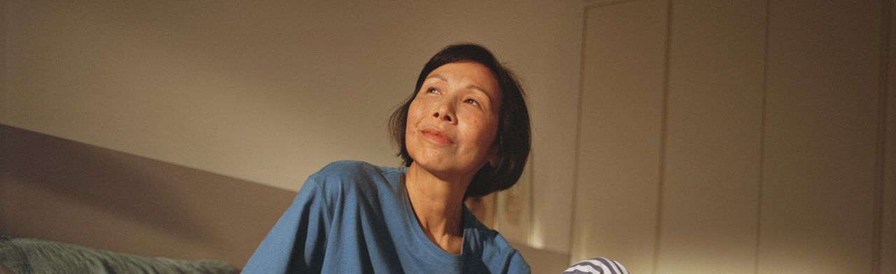 Femme ménopausée au réveil