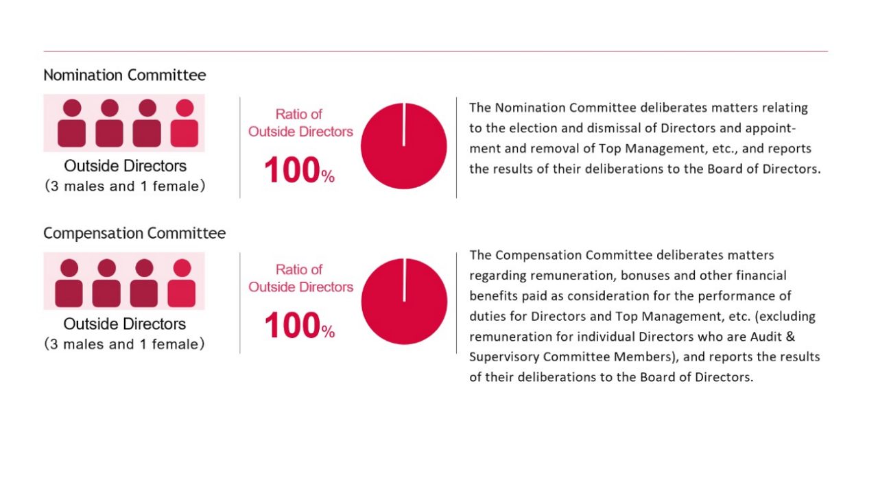 Nomination Committee and Compensation Committee as of DATE