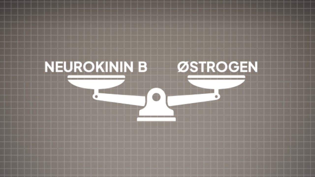 Vægtskala med neurokinin og østrogen