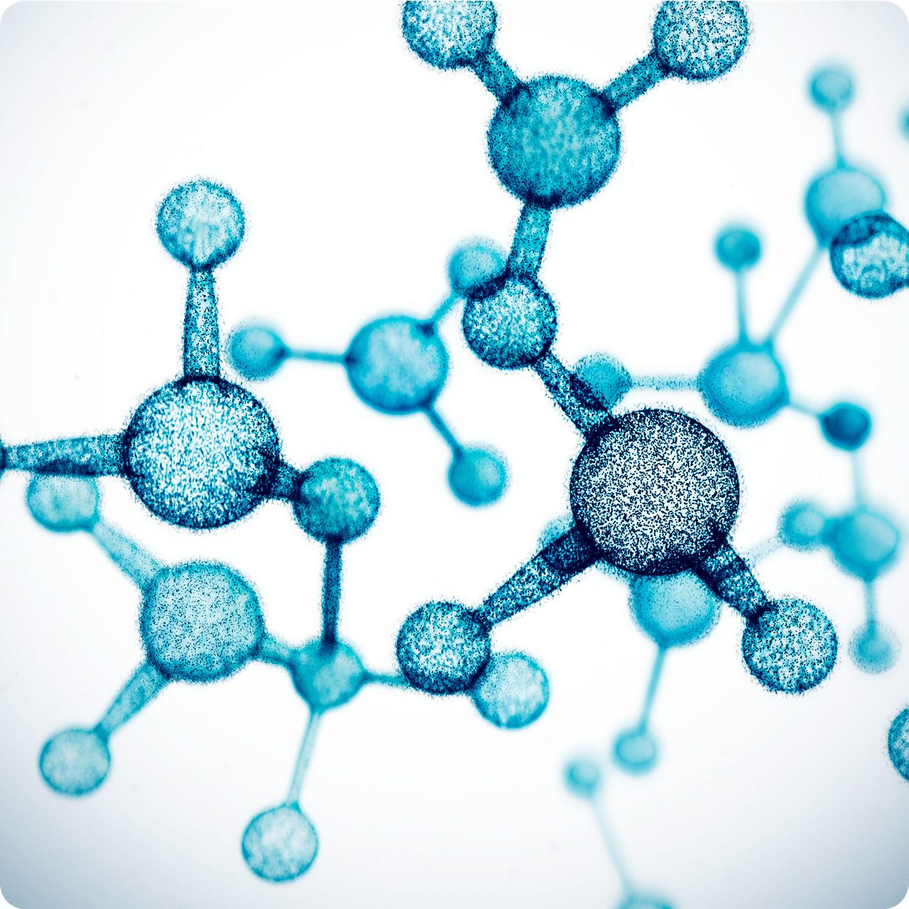 Molecular models used in Astellas’ research and  development to advance innovative therapies in high-  need disease areas.