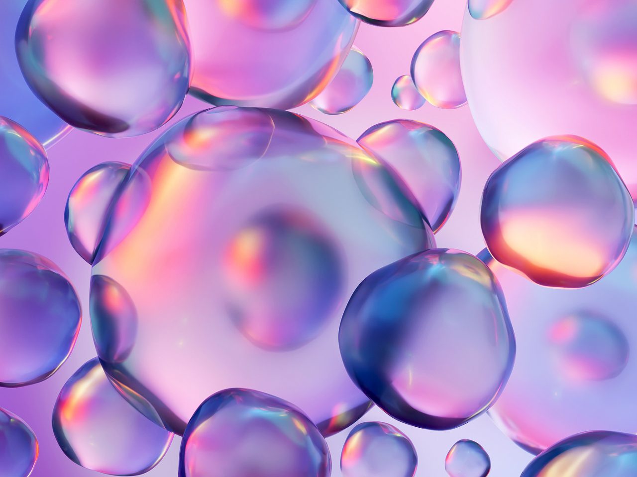A purple 3D model illustrates Astellas’ drive to pioneer science to change tomorrow.