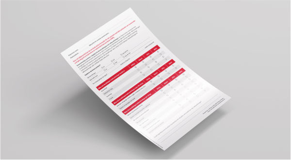 Image VMS symptoms survey tool