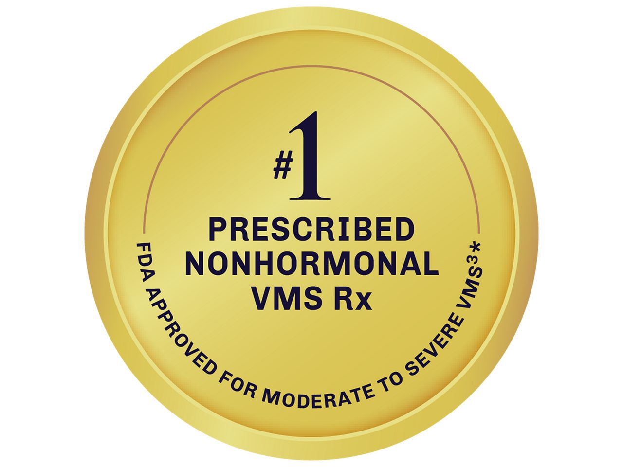  #1 prescribed nonhormonal VMS Rx badge
