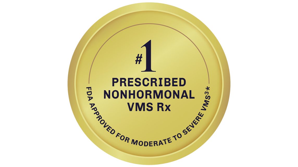 #1 prescribed nonhormonal VMS Rx