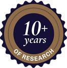 10+ years of research