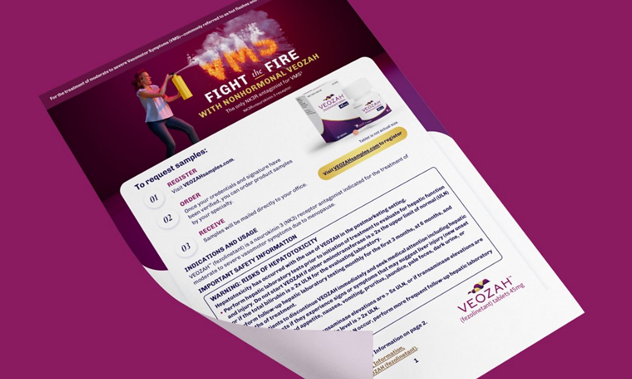 VEOZAH Sampling Card