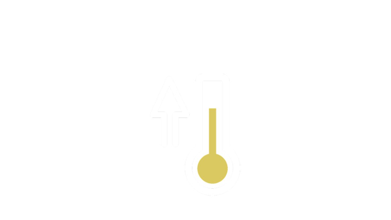 Temperature rising icon
