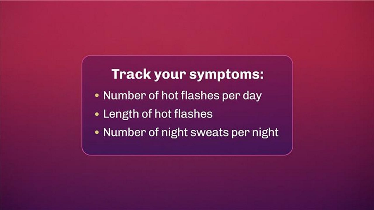  Dr. Jen Ashton talks about the benefits of keeping a mini diary to track VMS symptoms due to menopause