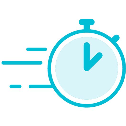 Illustration of a speeding clock