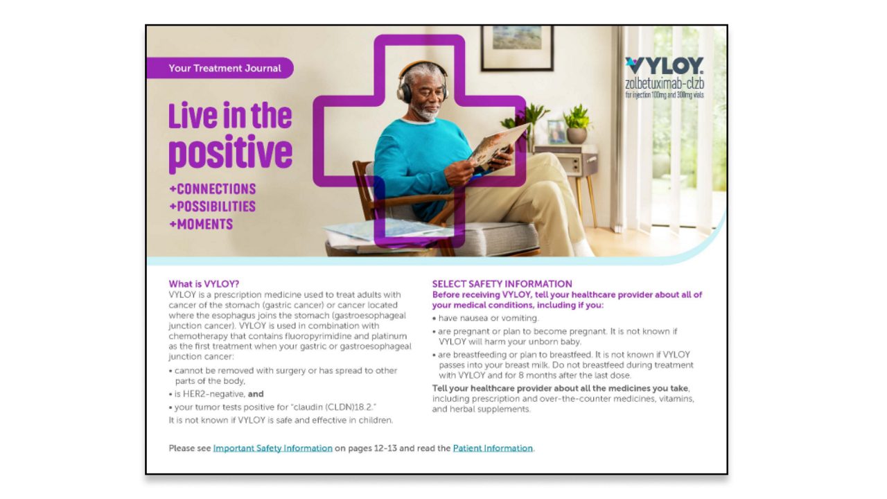 VYLOY conversation guide and treatment tracker