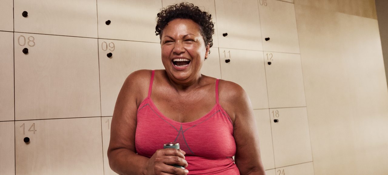 Woman laughing