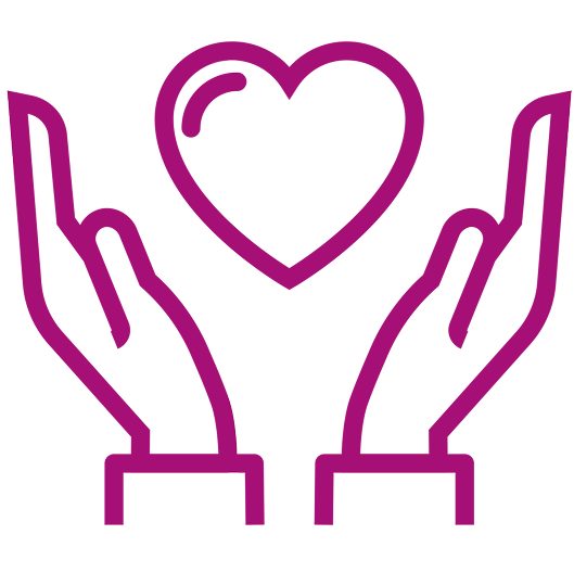 Emotional support icon.