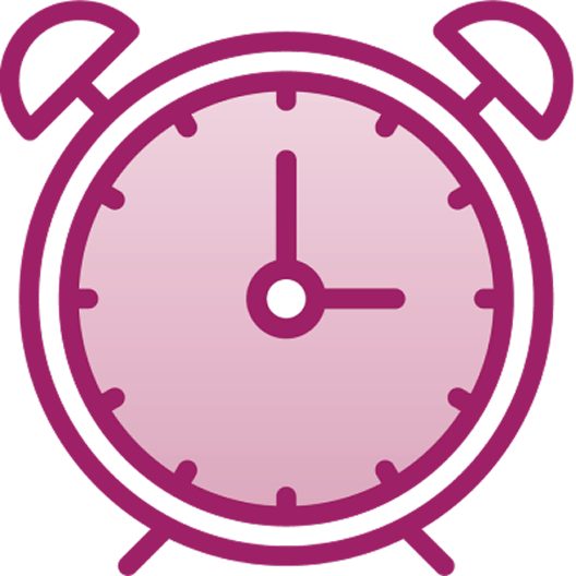 Clock icon.
